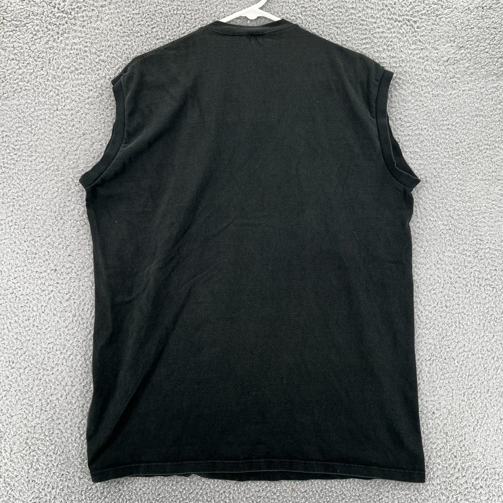Vintage‎ 90's Mens Black  Tank Top Men XL Made in USA READ Jerzees READ - Picture 2 of 13